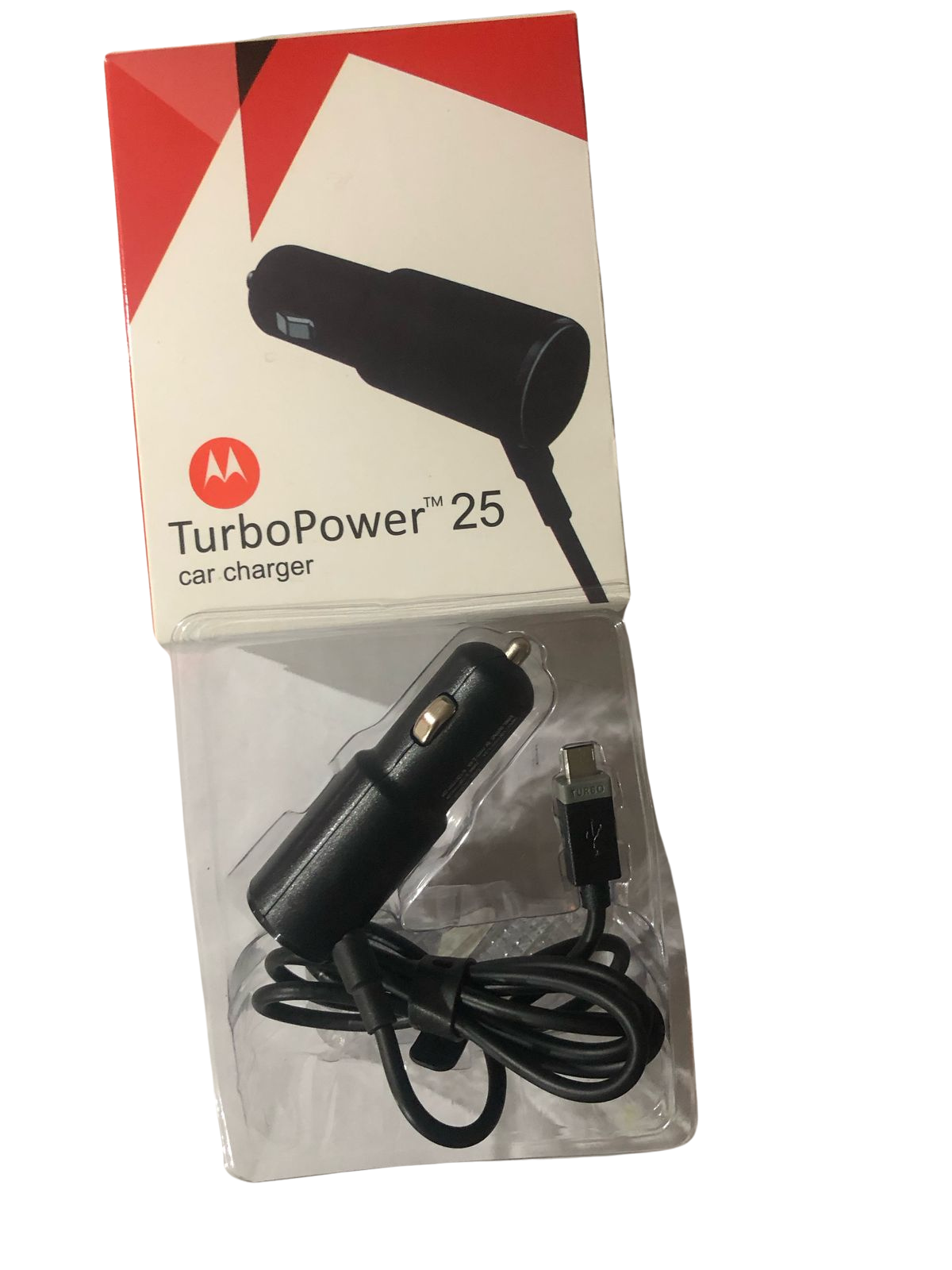 Cargador Para Auto Motorola Turbopower 25 Micro Usb 5v 3a